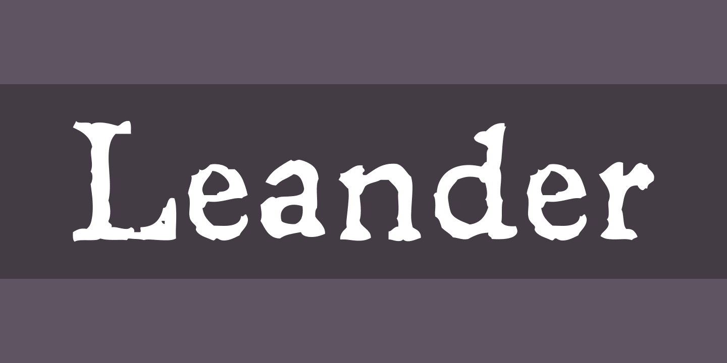 フォント Leander